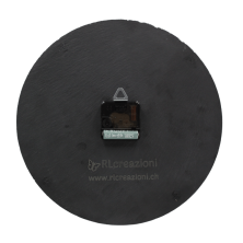Horloge murale "cervin" en ardoise noire