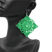 Handgefertigte Ohrringe aus Baumwolle Kunsthandwerk Ticino