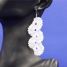 Boucles d'oreilles en coton