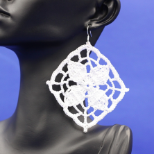 Boucles d'oreilles en coton