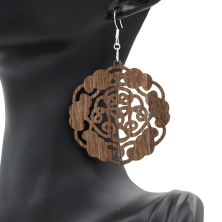 Paire de boucles d’oreilles artisanales