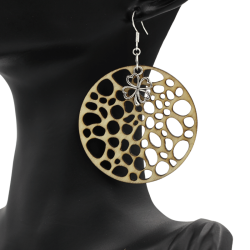 Boucles d'oreilles en bois
