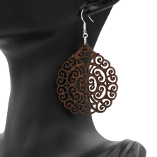 Boucles d'oreilles en bois