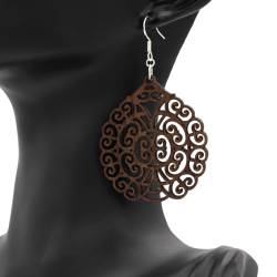 Boucles d'oreilles en bois