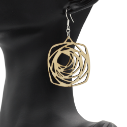 Boucles d'oreilles en bois