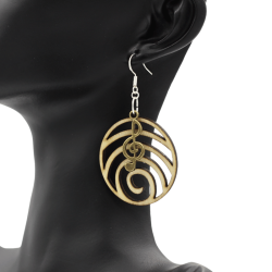 Boucles d'oreilles en bois