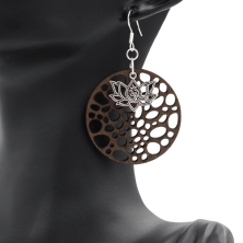 Boucles d'oreilles en bois