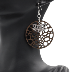 Boucles d'oreilles en bois