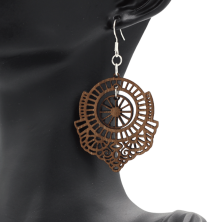 Boucles d'oreilles en bois