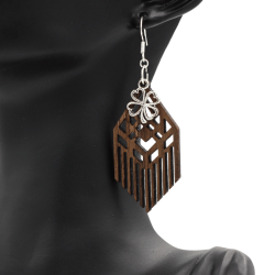 Boucles d'oreilles en bois