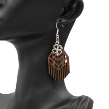 Paire de boucles d’oreilles fait à la main. Idée de cadeau. Fait main
