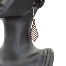 Boucles d'oreilles en bois