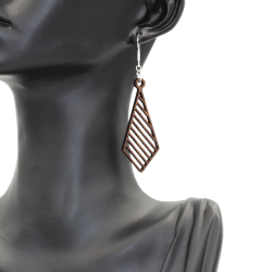 Boucles d'oreilles en bois