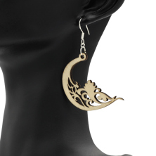 Boucles d'oreilles en bois
