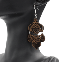 Boucles d'oreilles en bois