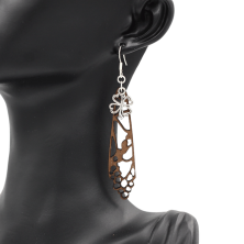 Boucles d'oreilles en bois