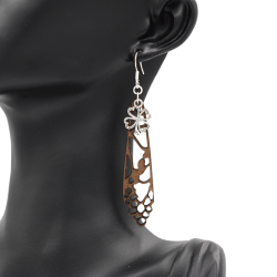 Boucles d'oreilles en bois
