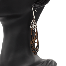 Boucles d'oreilles en bois