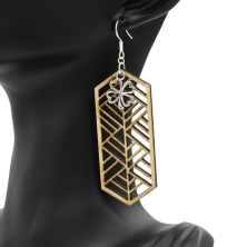 Boucles d'oreilles en bois