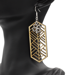 Boucles d'oreilles en bois