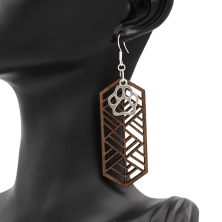 Paire de boucles d’oreilles fait à la main. Idée de cadeau. Fait main