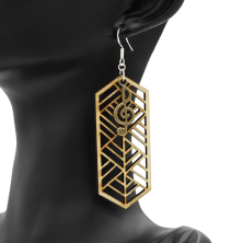 Boucles d'oreilles en bois