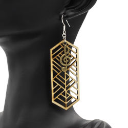 Boucles d'oreilles en bois