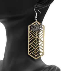 Boucles d'oreilles en bois