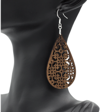 Boucles d'oreilles en bois