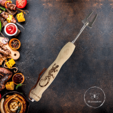 Teleskopspieß mit Gecko-Lasergravur