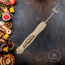 Teleskopspieß mit Gecko-Lasergravur