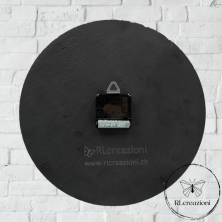 Orologio murale in ardesia nera "Luna"