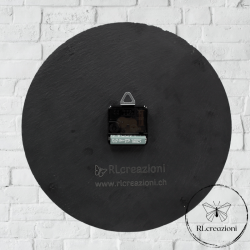 Orologio murale in ardesia nera "Luna"