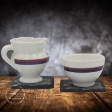 Sous-verre "love" en ardoise noire