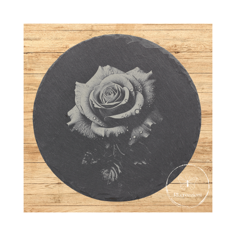 Planche à découper en ardoise rose gravée au laser Planche à découper en ardoise rose gravée au laser