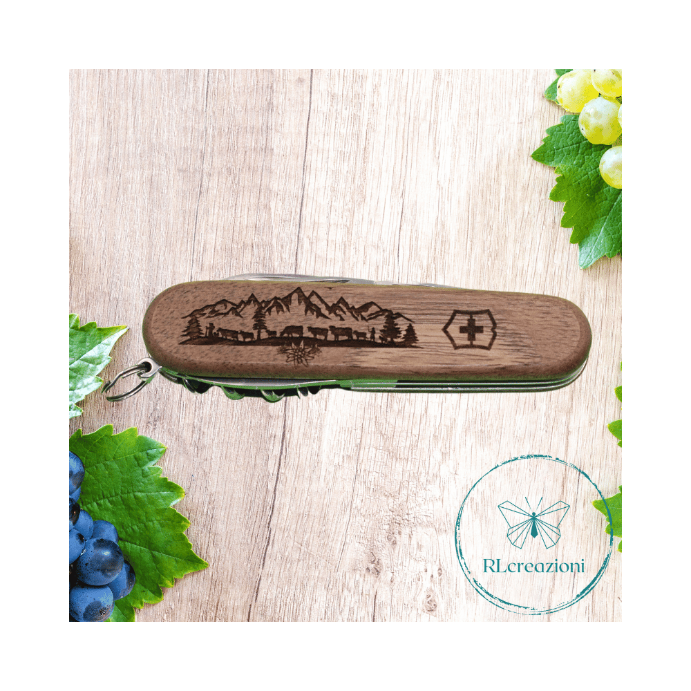 Victorinox Spartan Wood transumanza con incisione laser