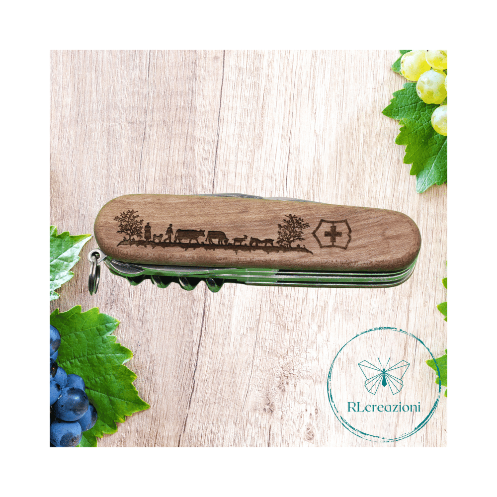 Victorinox Huntsman Wood con incisione laser pastorizia