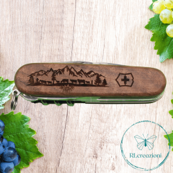 Victorinox Huntsman Wood con incisione laser transhumance