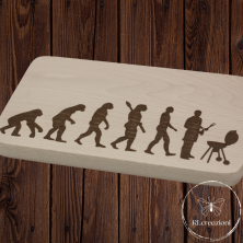 Tagliere in legno di faggio "grill man"