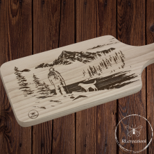 Tagliere in legno di faggio "passeggiata"