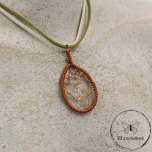 Collier en cuivre fait à la main. Idée de cadeau. Fabriqué à la main au Tessin