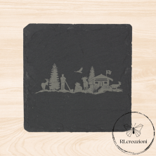 alpenhorn schiefer untersetzer