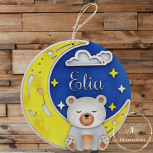 Tableau en bois Elia. Personnalisé sur demande.
