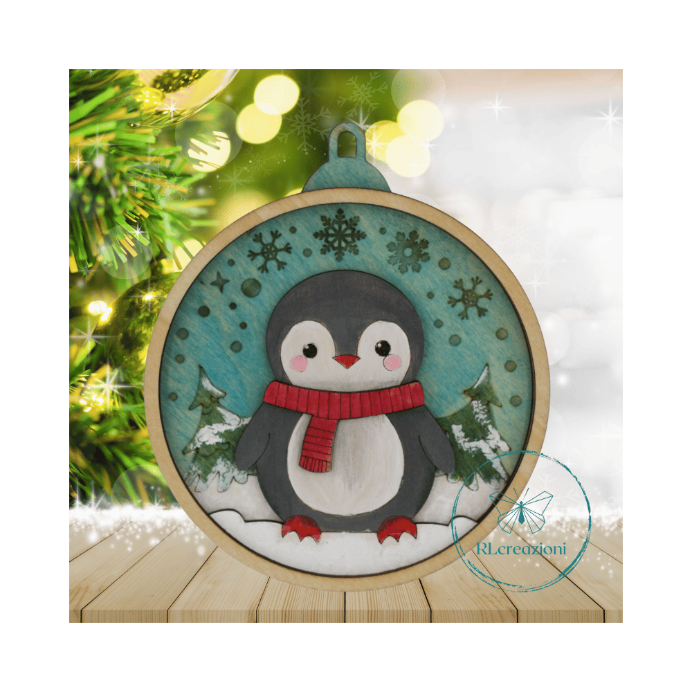 Décoration de sapin de Noël. Découpée au laser et peinte à la main. Décoration de sapin de Noël. Découpée au laser et peinte à la main.