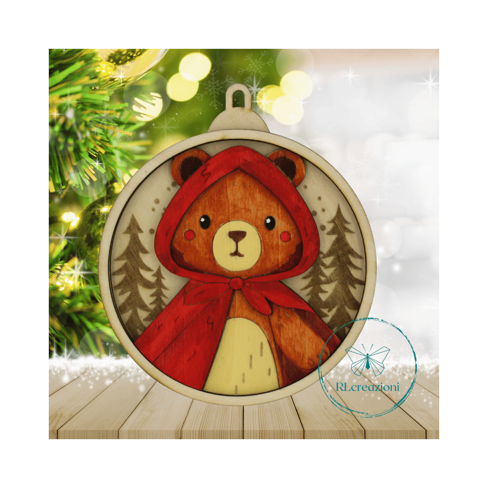 Décoration de sapin de Noël. Découpée au laser et peinte à la main. Décoration de sapin de Noël. Découpée au laser et peinte à la main.