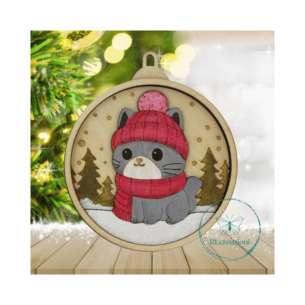 décoration pour le sapin de Noël. Découpé au laser et peint à la main décoration pour le sapin de Noël. Découpé au laser et peint à la main