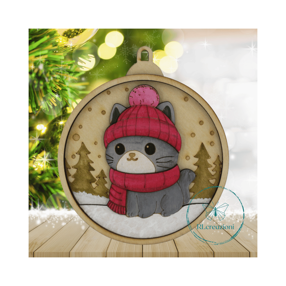 décoration pour le sapin de Noël. Découpé au laser et peint à la main décoration pour le sapin de Noël. Découpé au laser et peint à la main