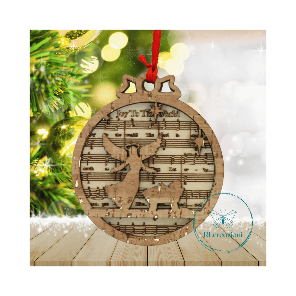 decorazione per l'albero di Natale. Realizzata con taglio laser decorazione per l'albero di Natale. Realizzata con taglio laser