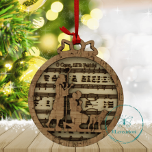 Décoration de l'arbre de Noël. Fabriqué par découpe laser