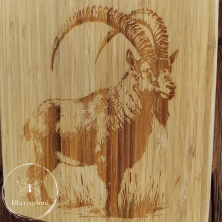 Tagliere in legno di bambù "Stambecco"